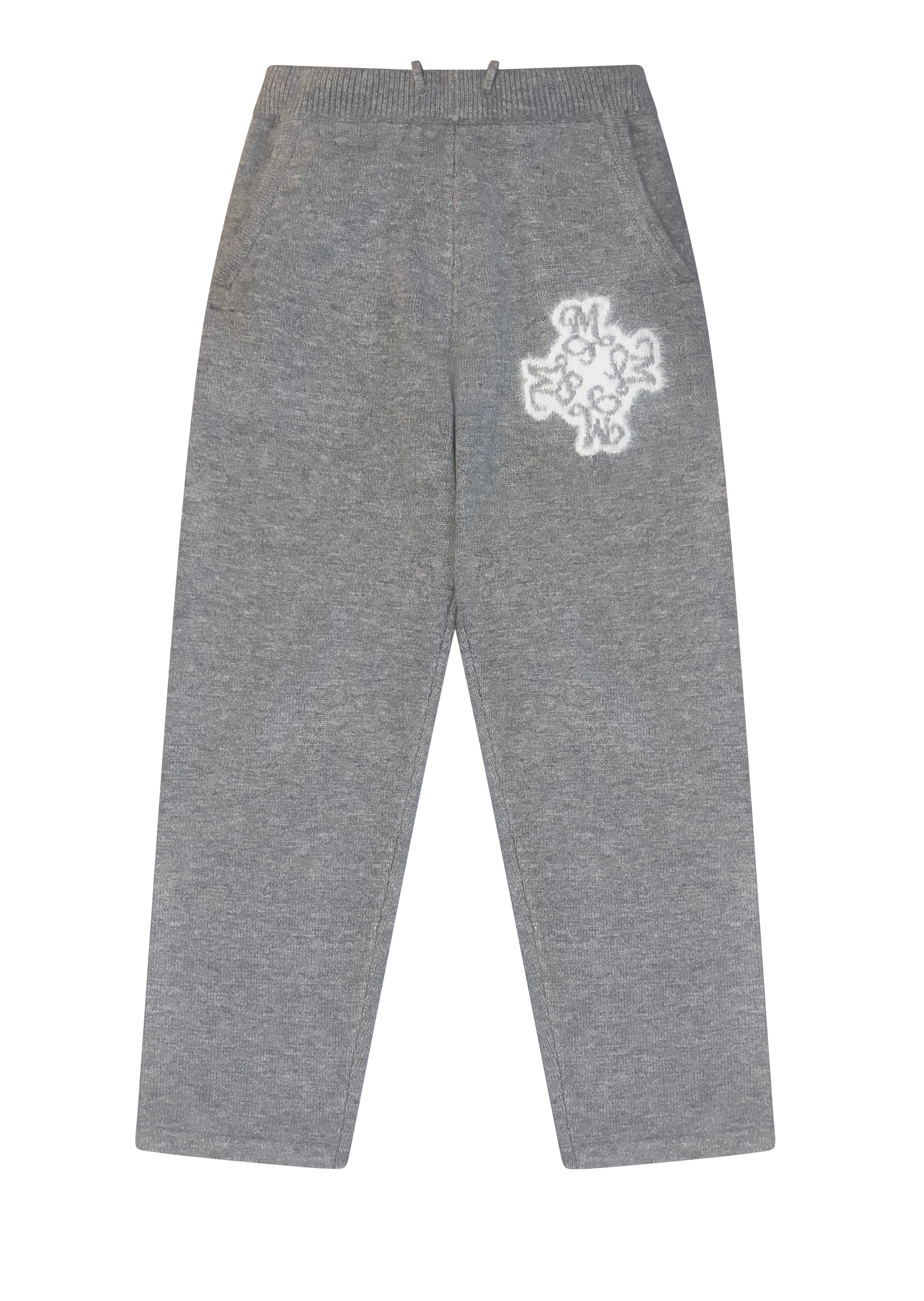 Essential 4M Knitted Joggers - Dove Grey