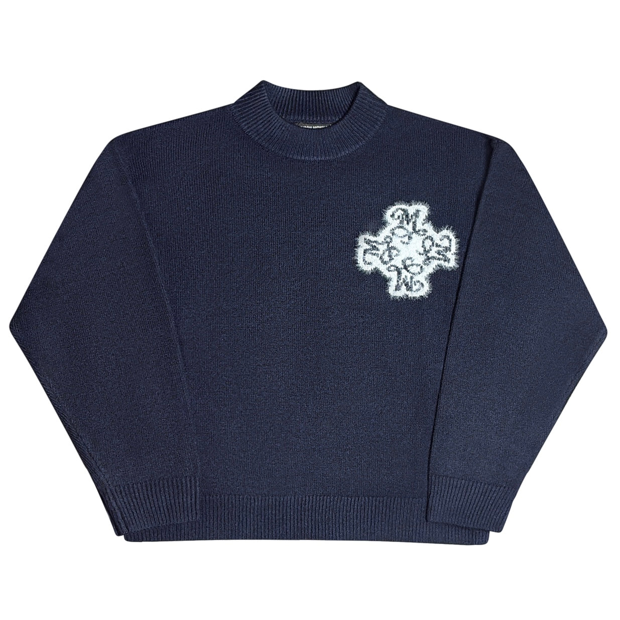 Essential 4M Knitted Sweater - Navy