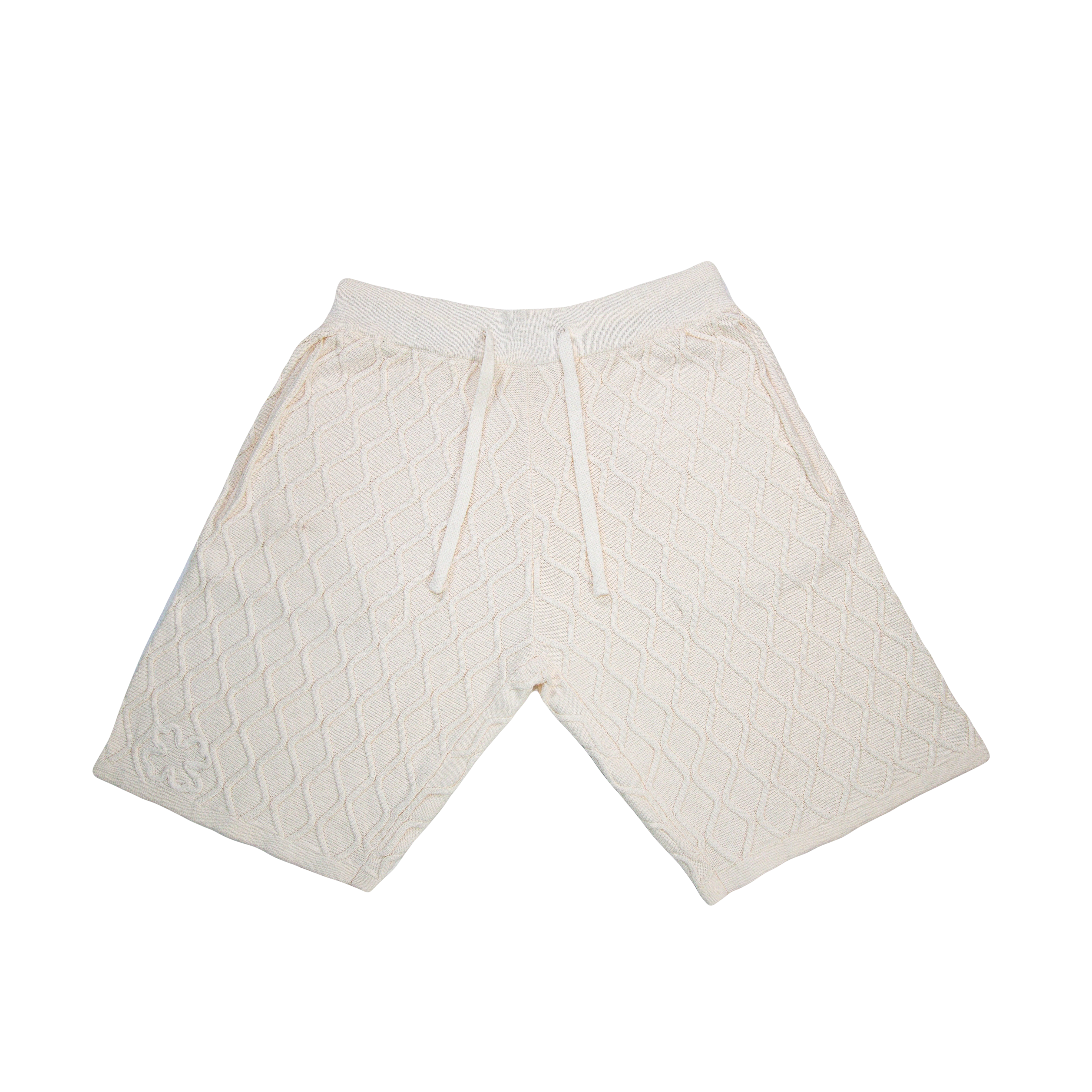 Short Trèfle en Laine Blanc Crème